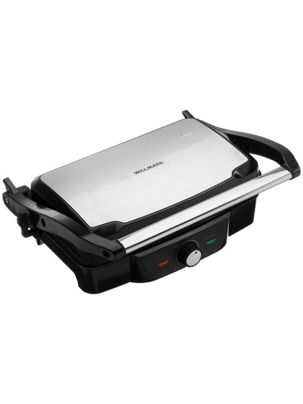 Электрогриль WILLMARK WG-2480, 1800 Вт, антипригарное покрытие, 28х17 см