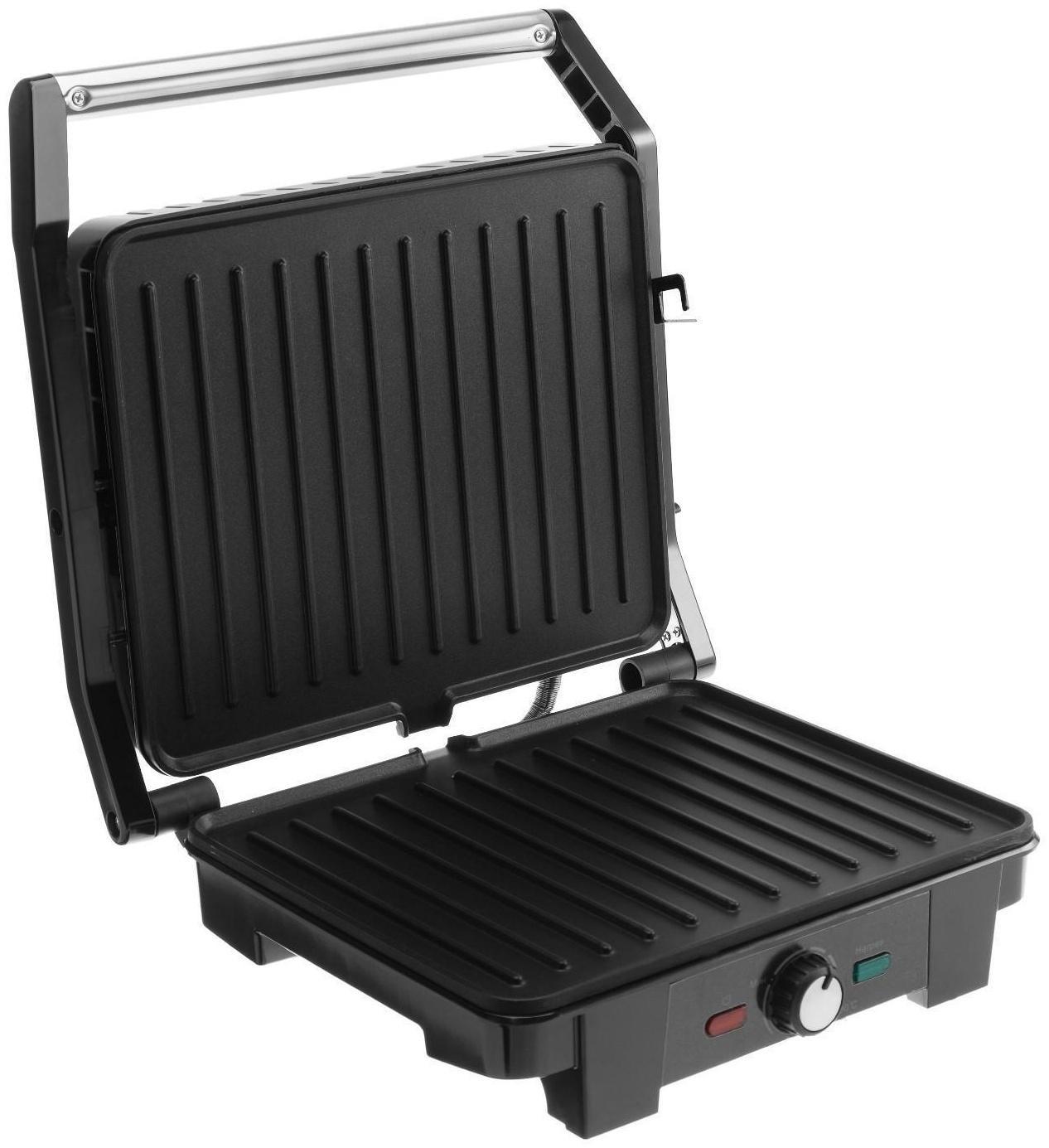 Электрогриль WILLMARK WG-3290, 2200 Вт, антипригарное покрытие, 29x24 см