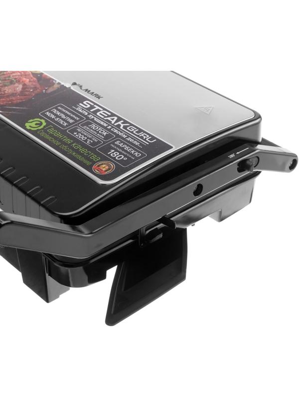 Электрогриль WILLMARK WG-3290, 2200 Вт, антипригарное покрытие, 29x24 см