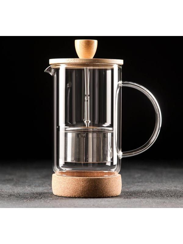 Чайник заварочный стеклянный на подставке «Риальто», 600 мл