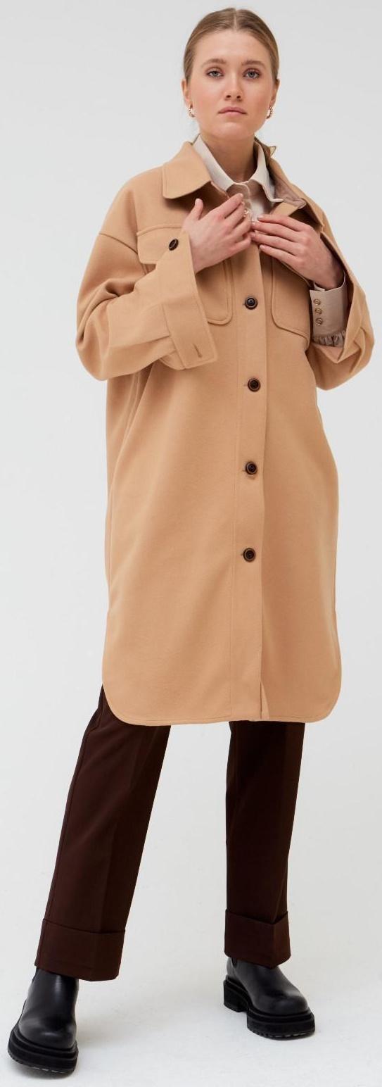 Жакет удлинённый женский MINAKU цвет бежевый, р-р 46