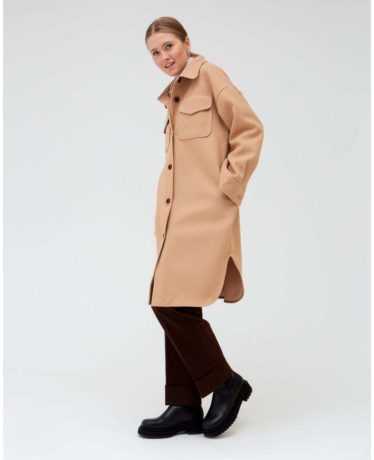 Жакет удлинённый женский MINAKU цвет бежевый, р-р 48