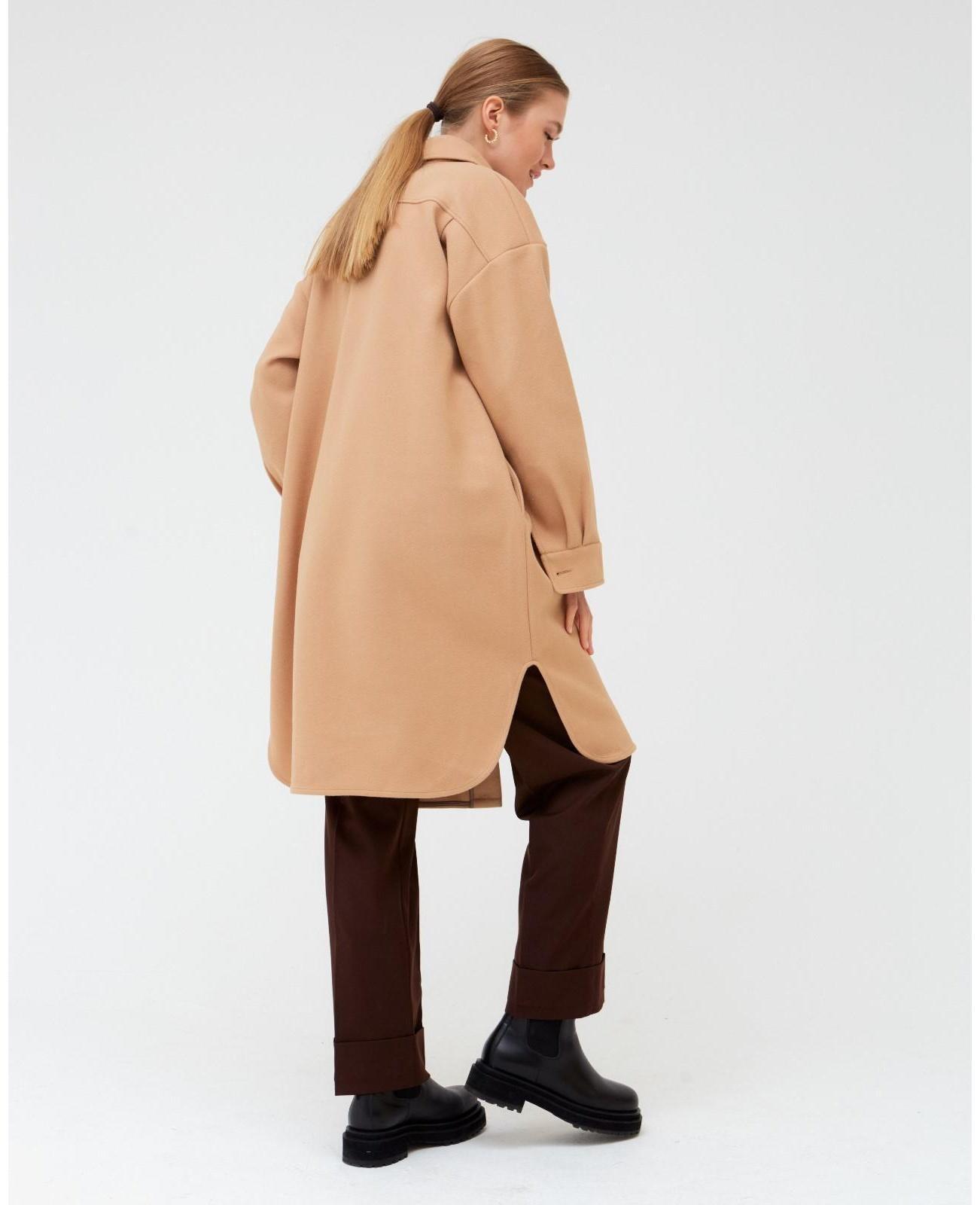 Жакет удлинённый женский MINAKU цвет бежевый, р-р 48