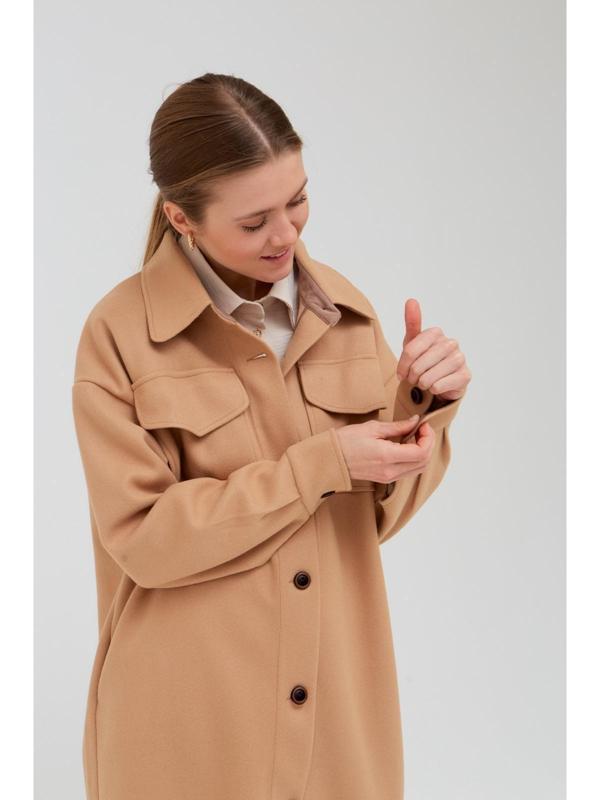 Жакет удлинённый женский MINAKU цвет бежевый, р-р 48