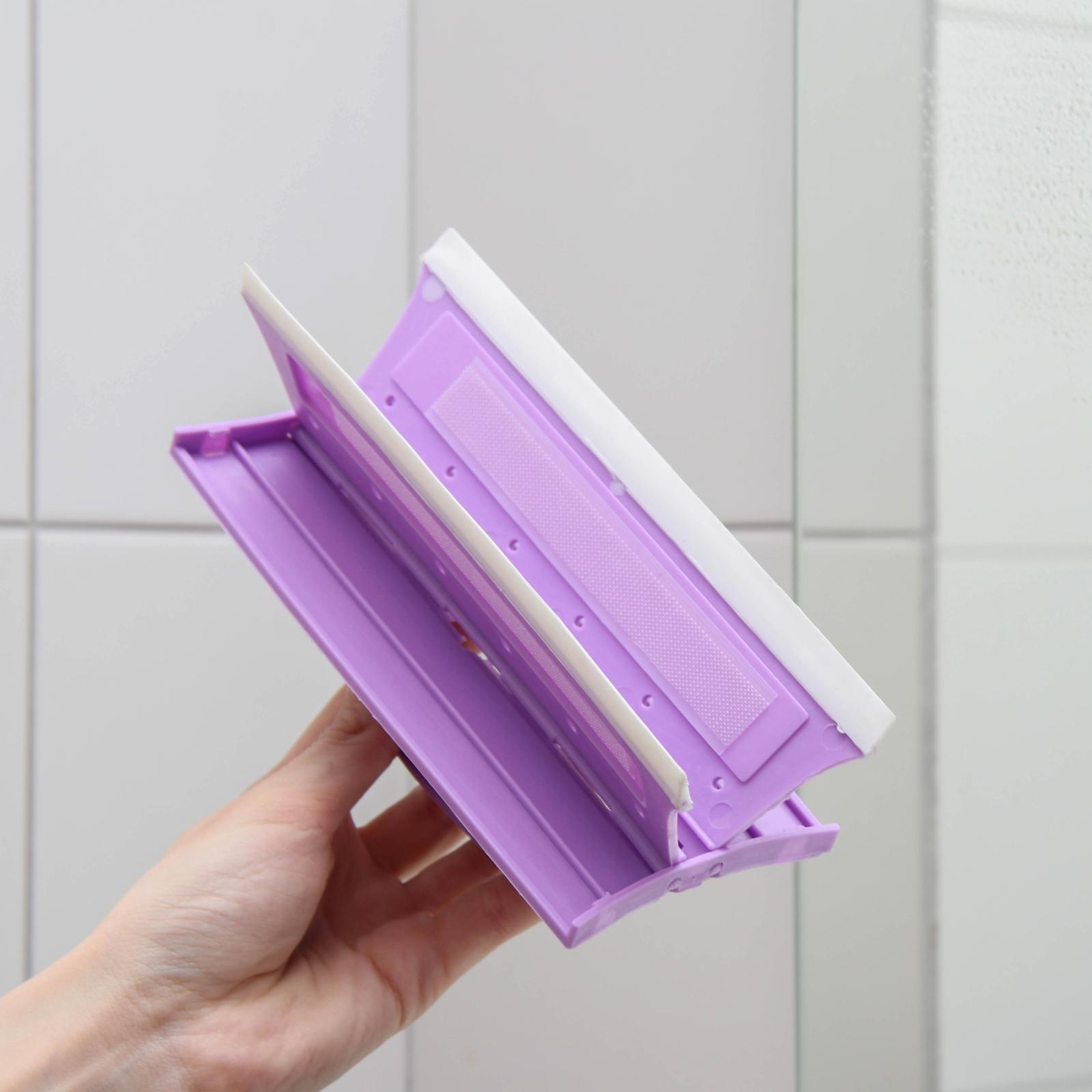 Окномойка-трансформер, силиконовый сгон, 2 насадки, 19×11 см, цвет МИКС