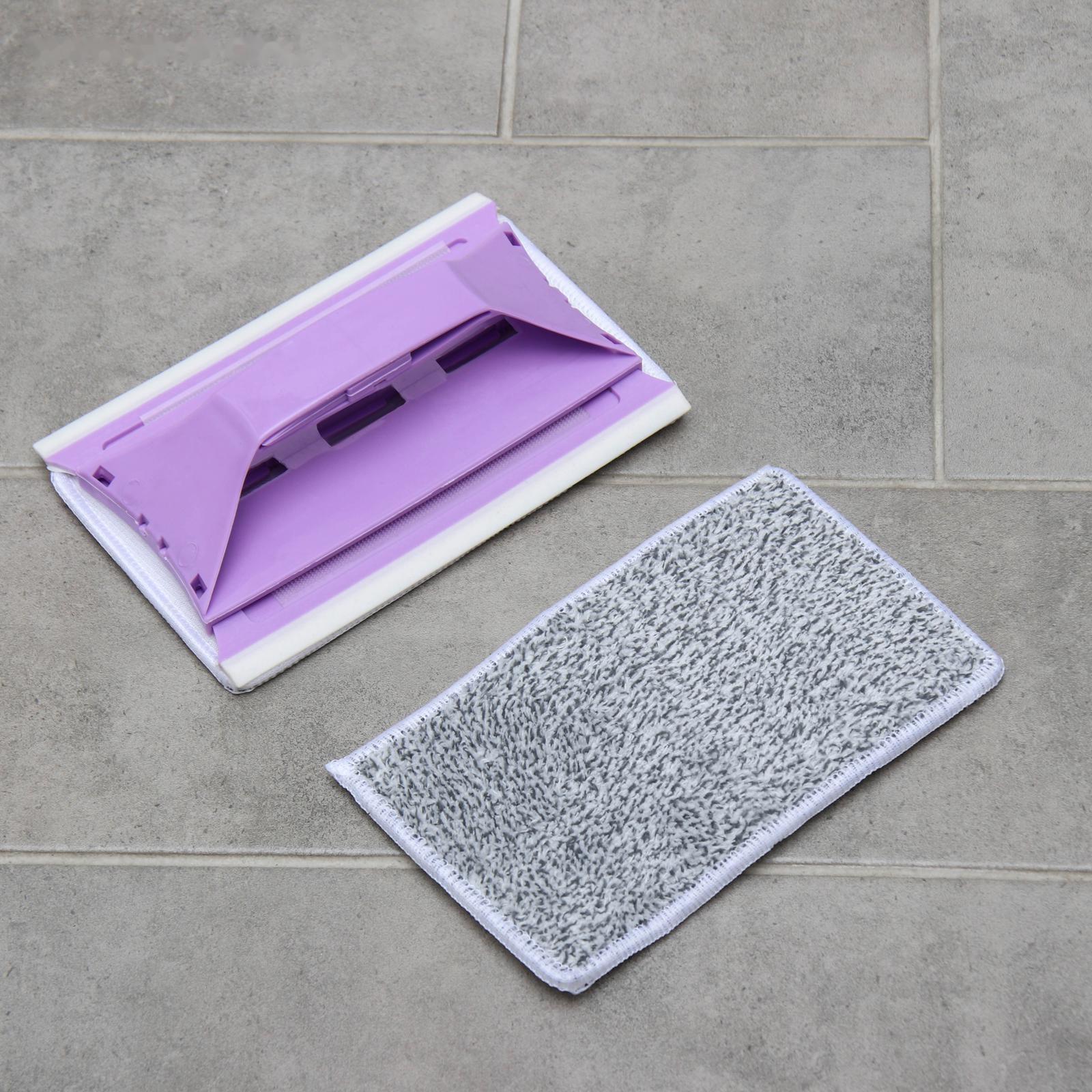 Окномойка-трансформер, силиконовый сгон, 2 насадки, 19×11 см, цвет МИКС