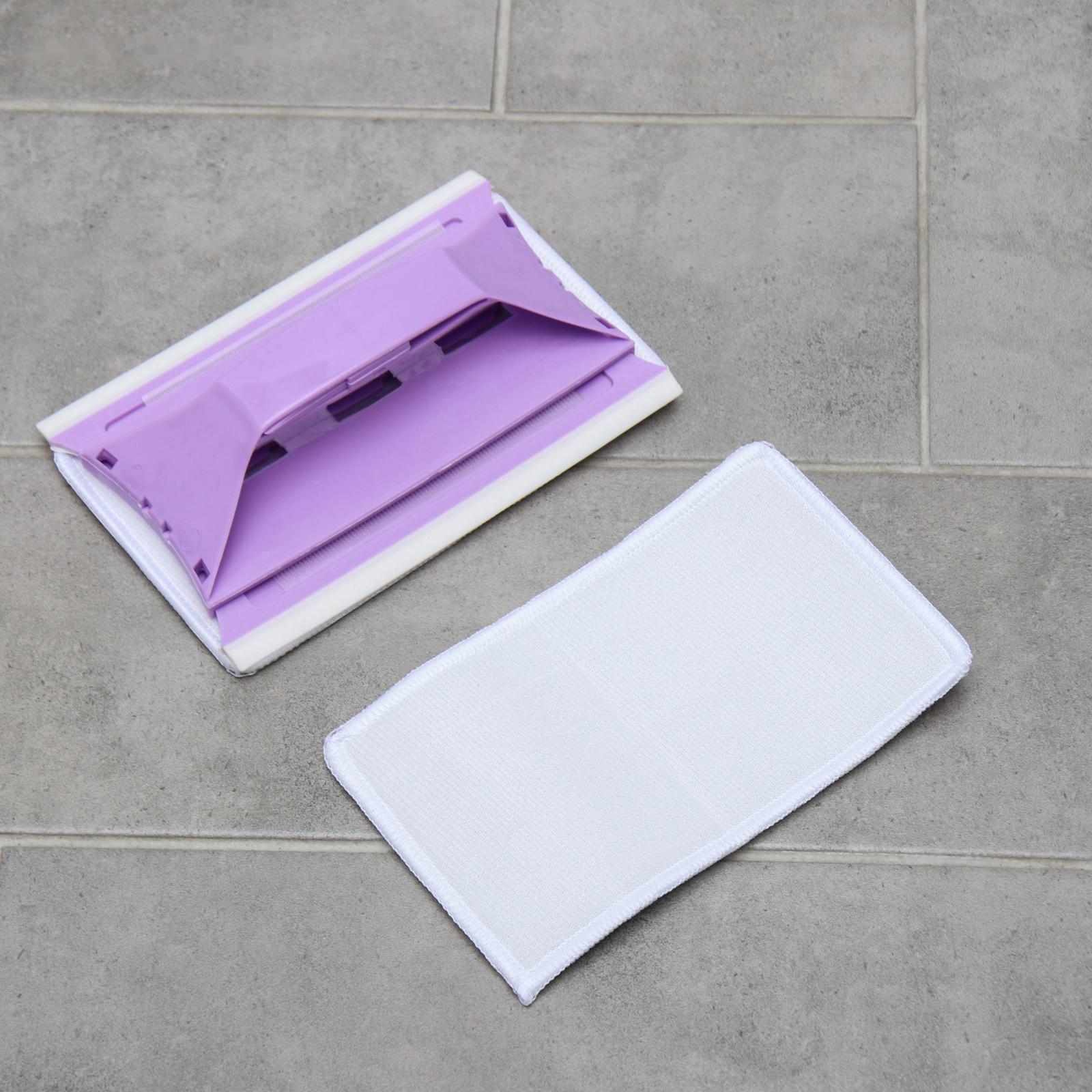 Окномойка-трансформер, силиконовый сгон, 2 насадки, 19×11 см, цвет МИКС