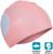 Шапочка для плавания Love, силиконовая, обхват 54-60 см, цвет розовый