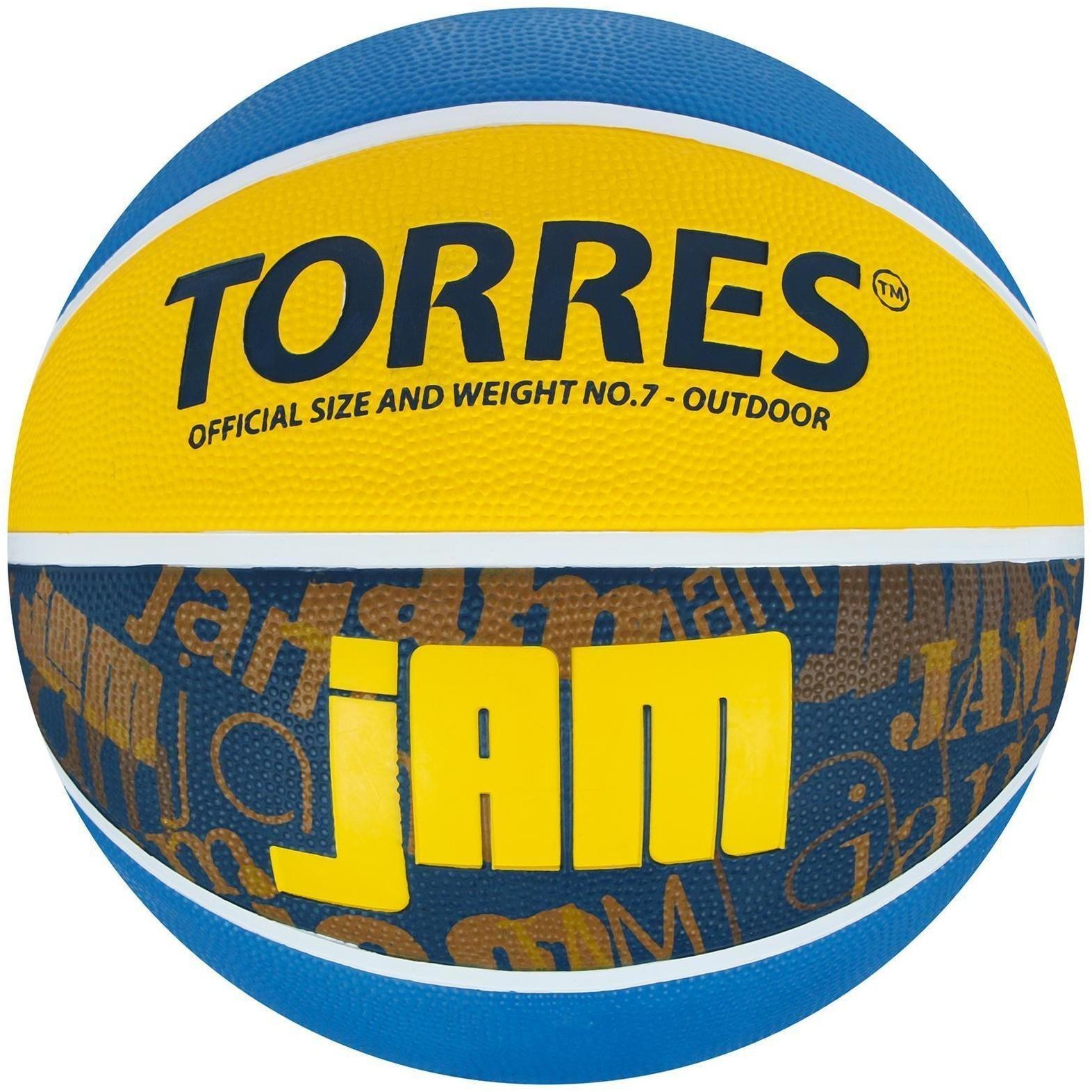 Мяч баскетбольный TORRES Jam, B02047, размер 7