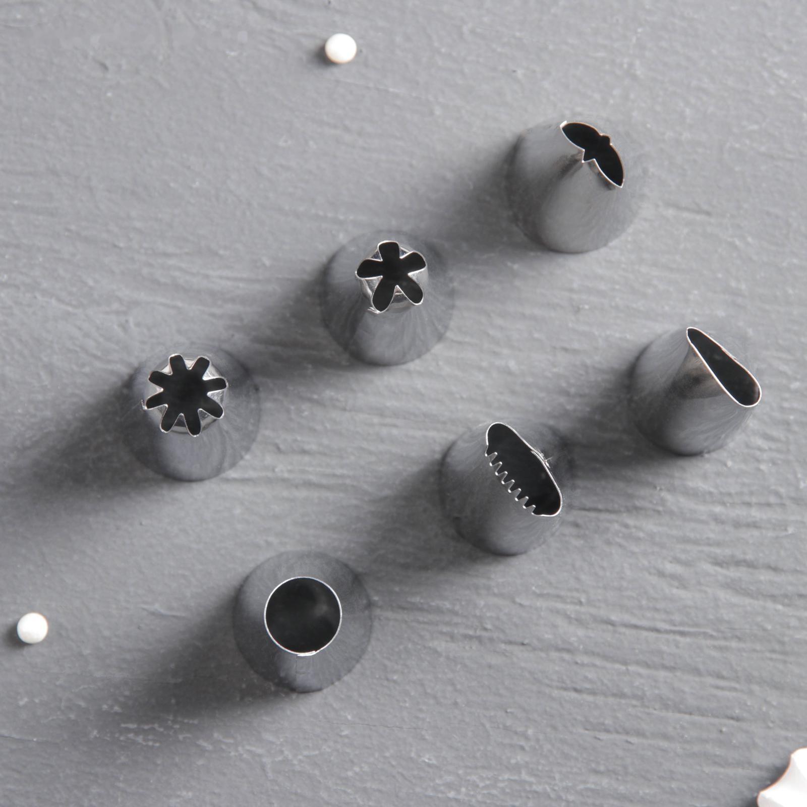 Набор кондитерских насадок Доляна, 6 шт, d=4 см, высота 2,5 см