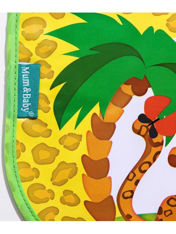 Нагрудник для кормления «ТРЕНД. Леопард» непромокаемый на завязках