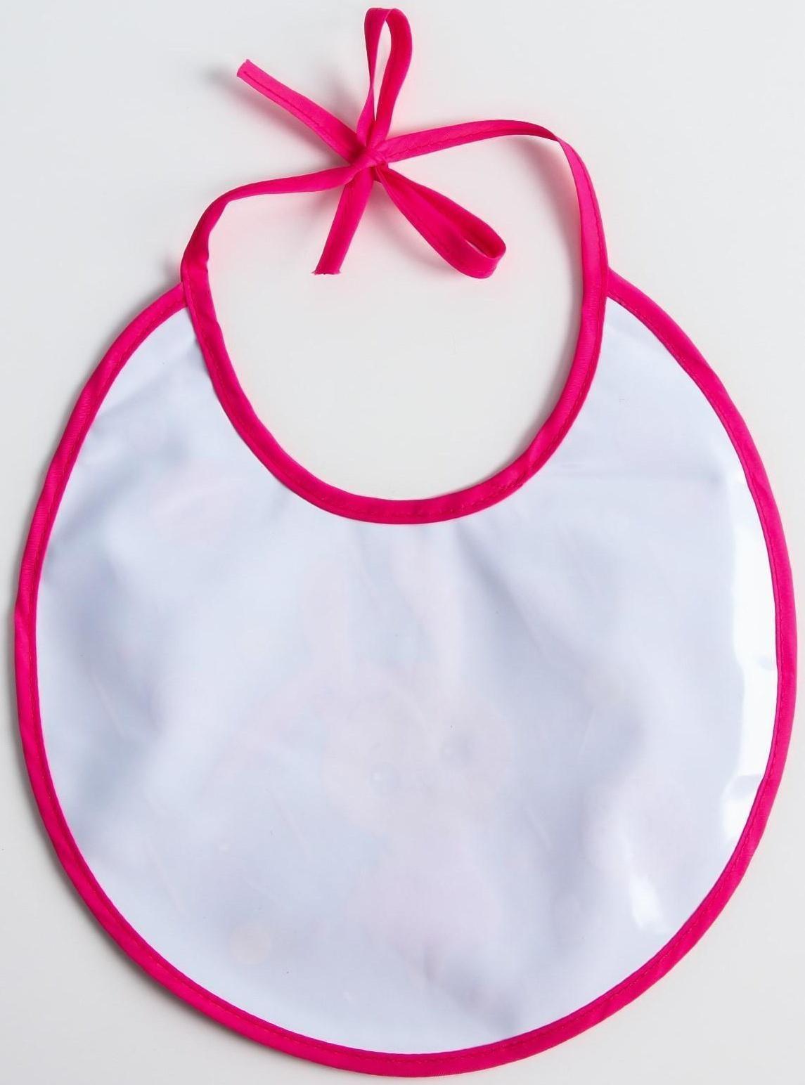 Нагрудник для кормления «Зайка» непромокаемый на завязках