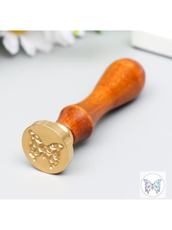 Печать для сургуча с деревянной ручкой 