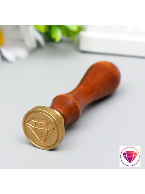 Печать для сургуча с деревянной ручкой 