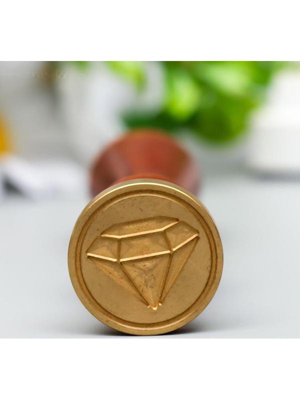 Печать для сургуча с деревянной ручкой 