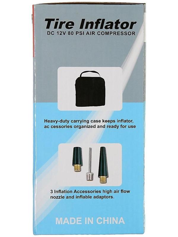 Компрессор автомобильный, 12В, 25 л/мин, провод 280 см