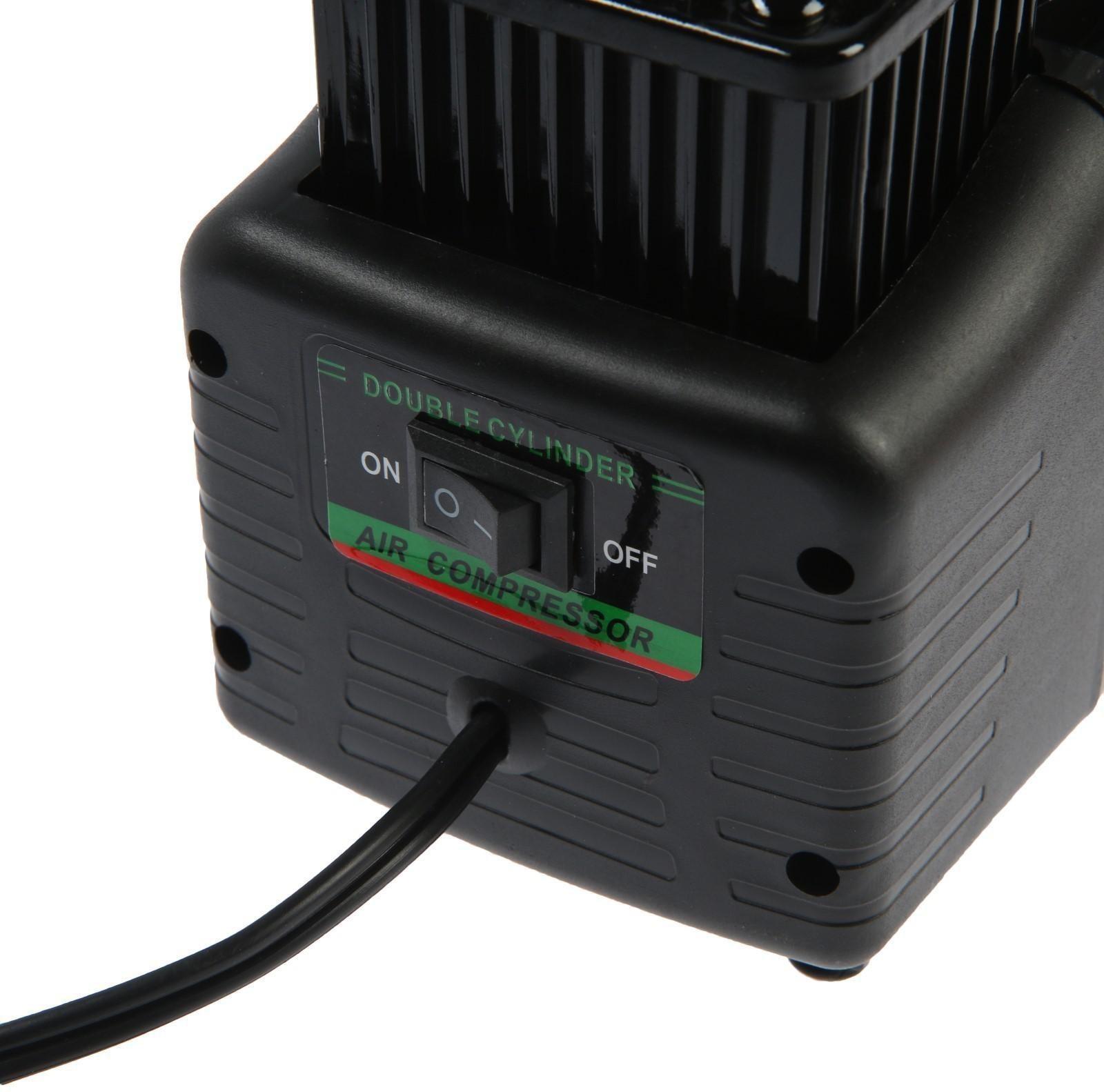 Компрессор автомобильный TORSO, двухпоршневой, 12В, 85 л/мин