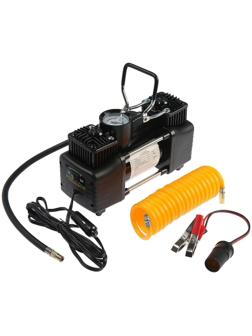 Компрессор автомобильный TORSO, двухпоршневой, 12В, 85 л/мин