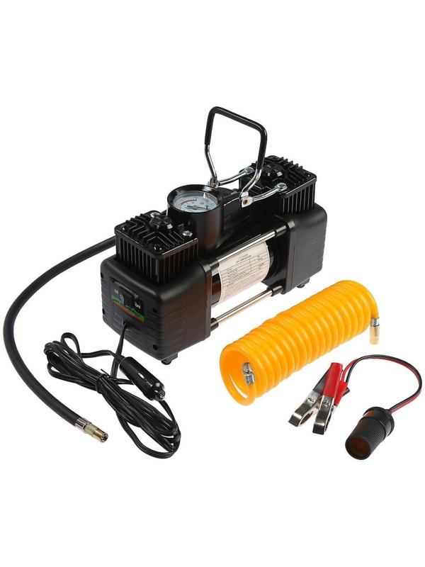 Компрессор автомобильный TORSO, двухпоршневой, 12В, 85 л/мин