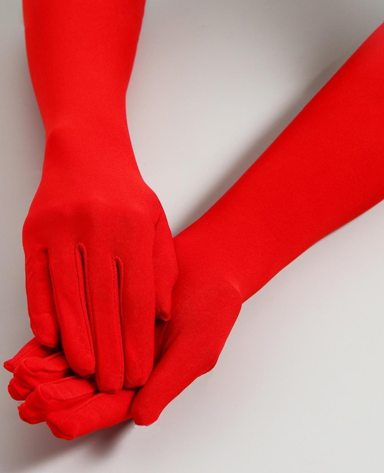 Перчатки красные