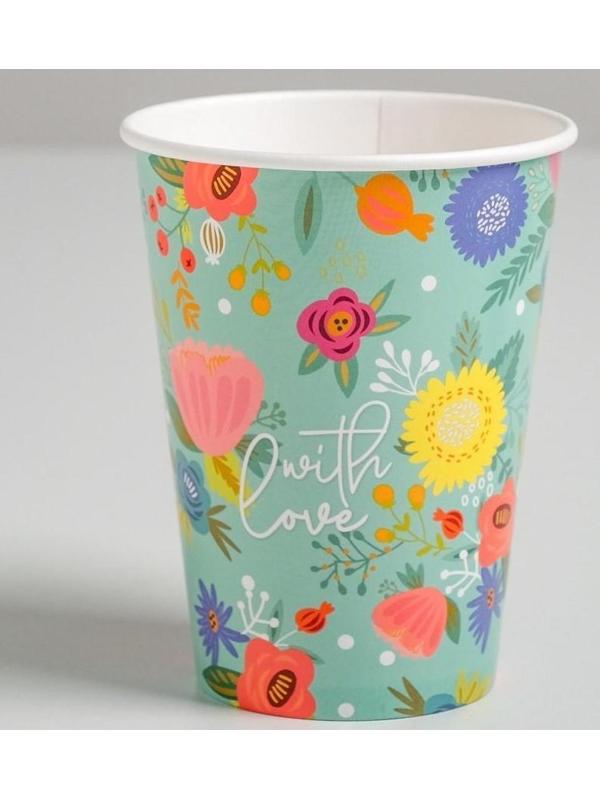 Стаканчик для цветов «With love», 350 мл