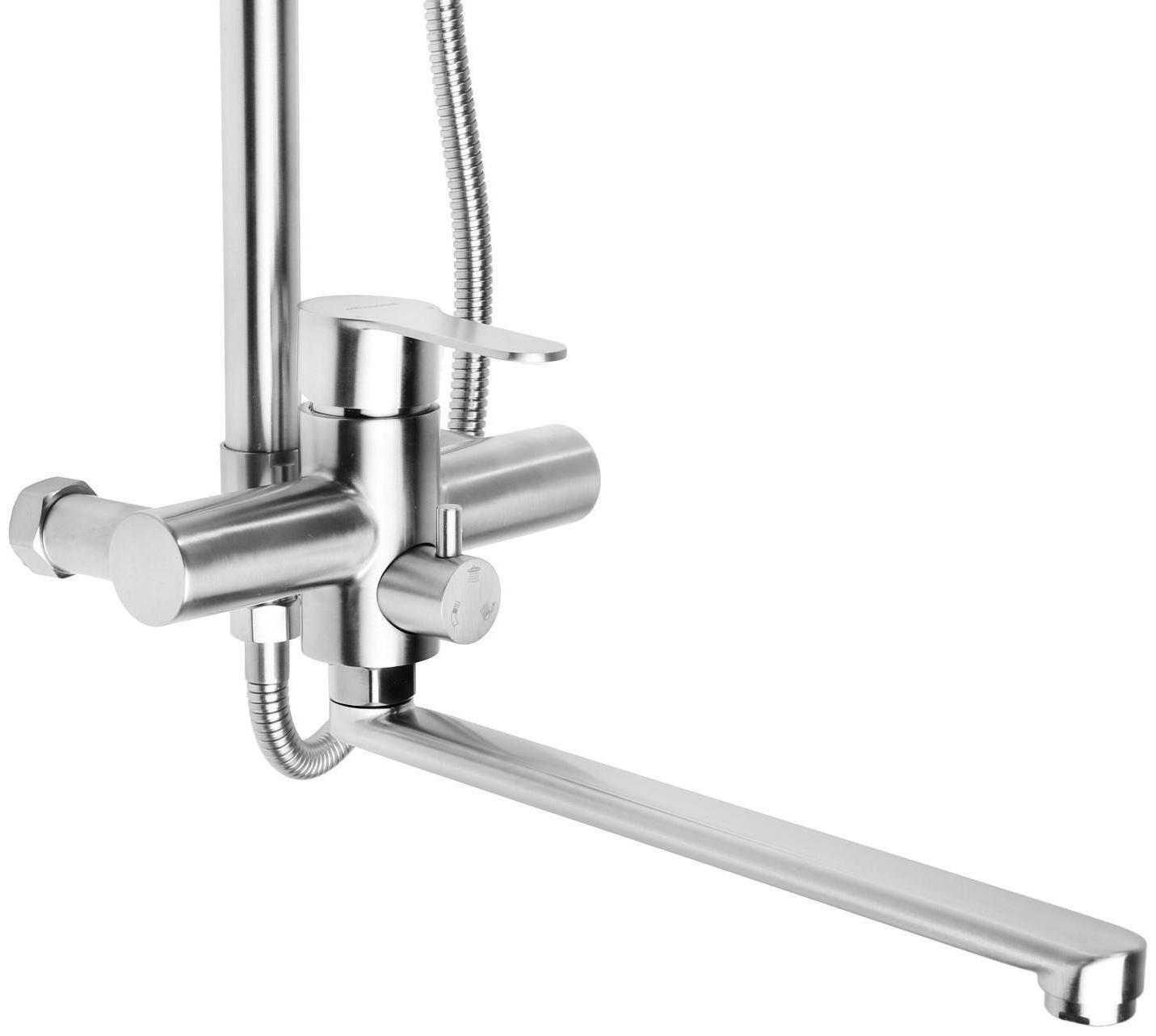 Душевая система Accoona A83103-2, с тропическим душем, нержавеющая сталь, хром