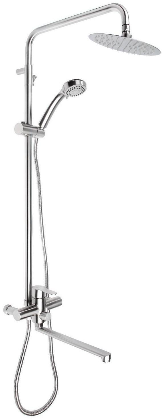 Душевая система Accoona A83103-2, с тропическим душем, нержавеющая сталь, хром