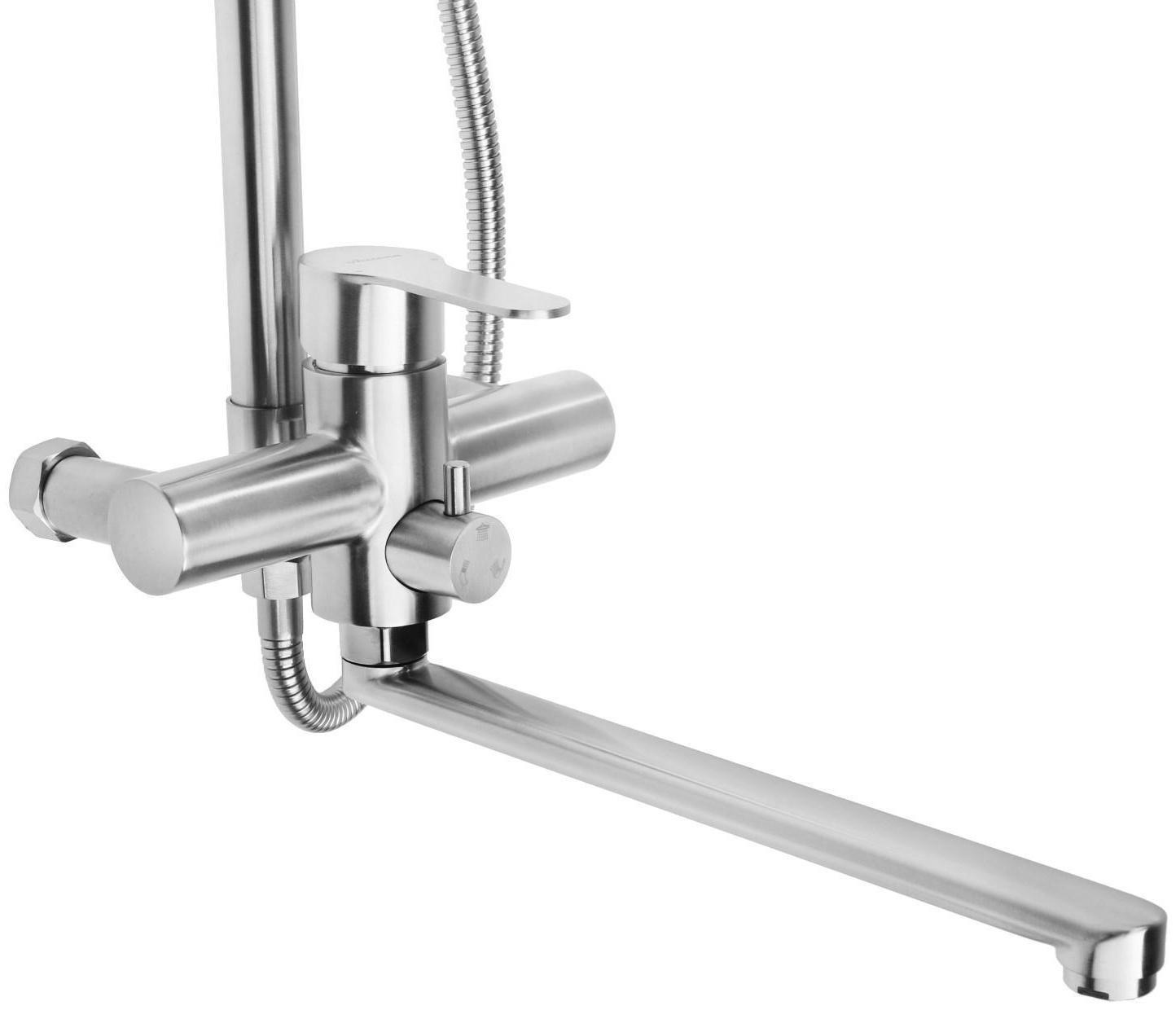 Душевая система Accoona A83103-2, с тропическим душем, нержавеющая сталь, хром