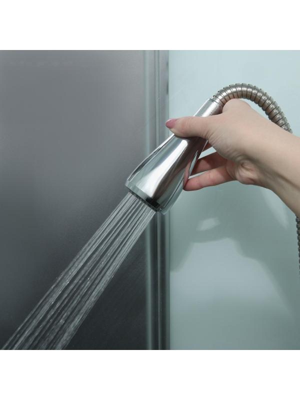 Лейка для кухонного смесителя Accoona A474, 2 режима, с кнопкой, хром