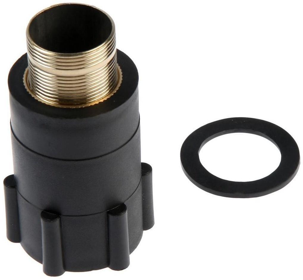 Смеситель для раковины Accoona A90123F, однорычажный, с гайкой, латунь, черный/хром