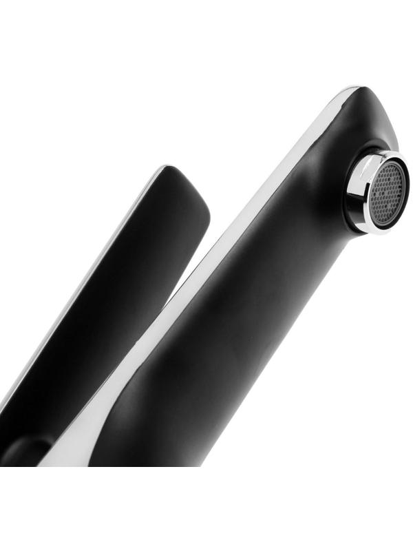 Смеситель для раковины Accoona A90123F, однорычажный, с гайкой, латунь, черный/хром