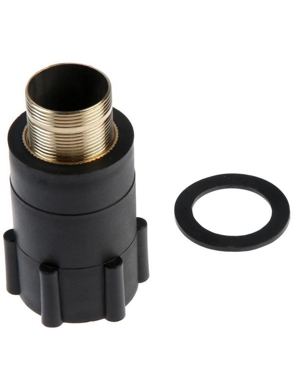 Смеситель для раковины Accoona A90123F, однорычажный, с гайкой, латунь, черный/хром