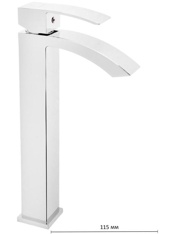 Смеситель для раковины Accoona A9123, однорычажный, высокий, хром