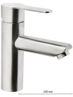 Смеситель для раковины Accoona A96103, однорычажный, с гайкой, нержавеющая сталь, хром