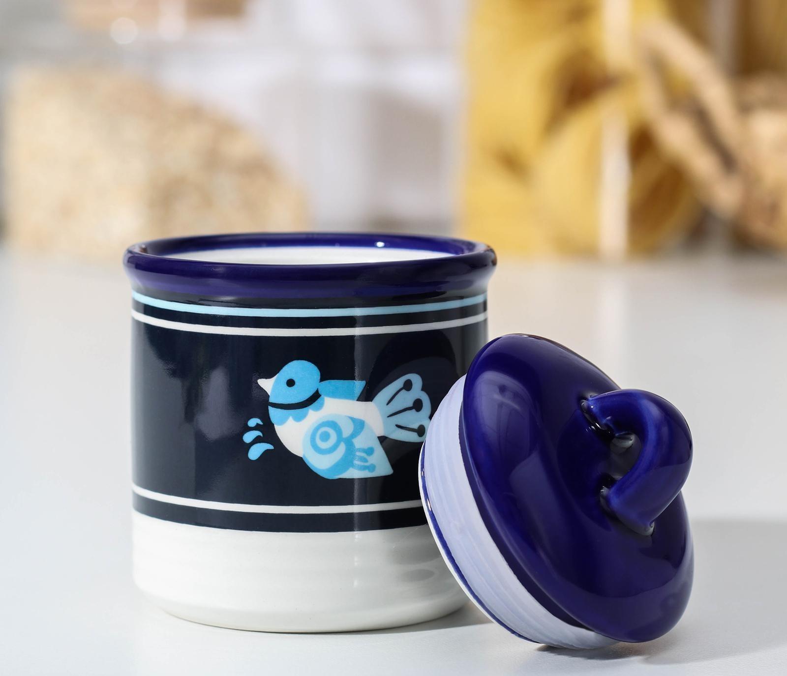 Сахарница Доляна «Свиристель», 150 мл, d=7 см, с крышкой