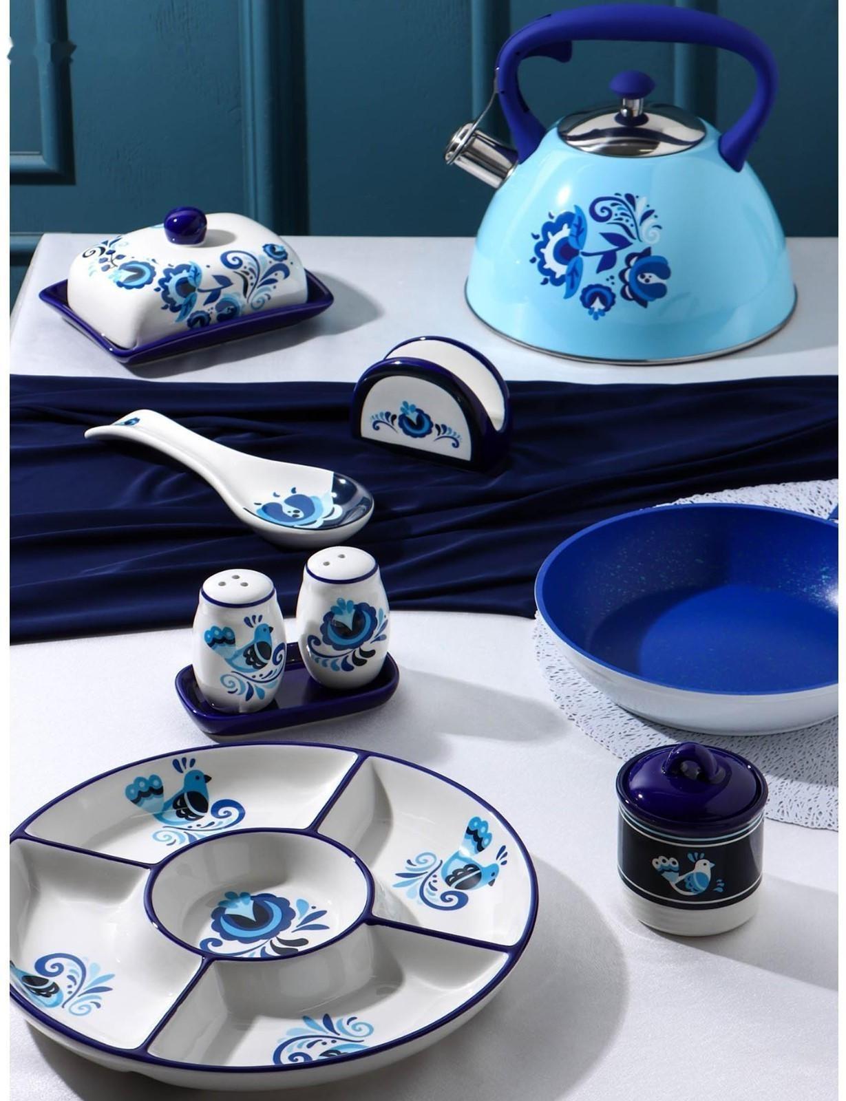 Сахарница Доляна «Свиристель», 150 мл, d=7 см, с крышкой