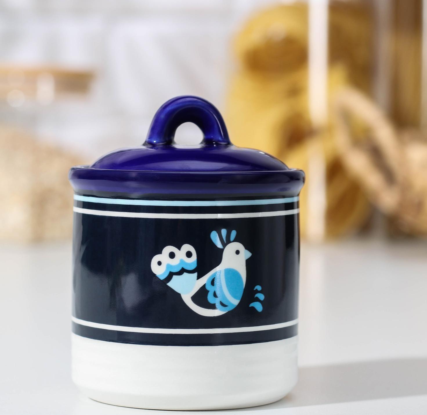 Сахарница Доляна «Свиристель», 150 мл, d=7 см, с крышкой