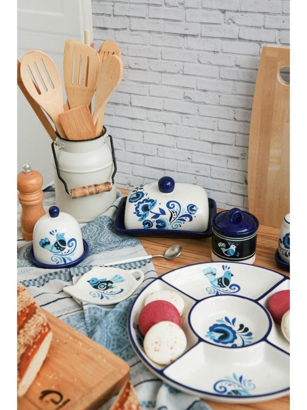 Сахарница Доляна «Свиристель», 150 мл, d=7 см, с крышкой