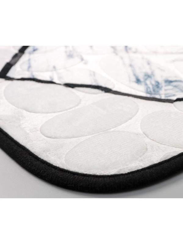 Набор ковриков для ванны и туалета Доляна «Галька геометрическая», 2 шт: 40×50, 50×80 см, цвет МИКС