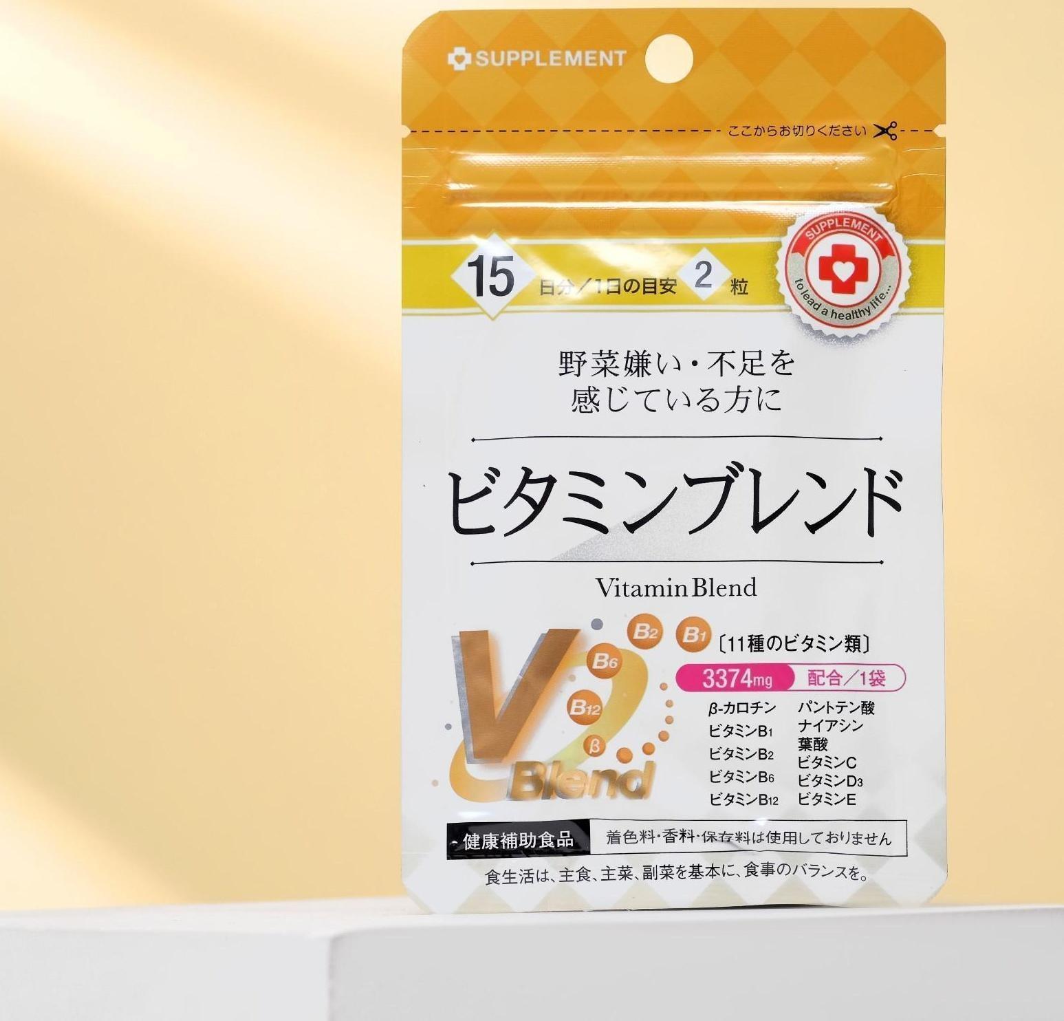 Витаминный комплекс японский B1, B2, B6, B12, C, D, E, при авитаминозе, 30 таблеток