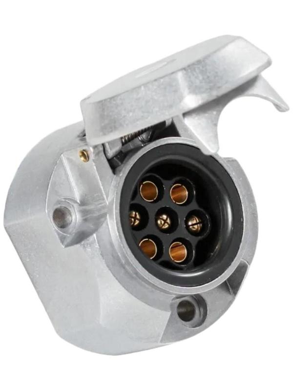 Розетка фаркопа 7 контактов металл