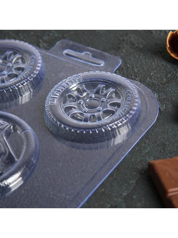 Форма для шоколада и конфет «Набор автолюбителя», цвет прозрачный