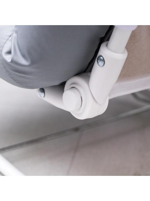 Детский шезлонг Polini kids Зигзаг, серый