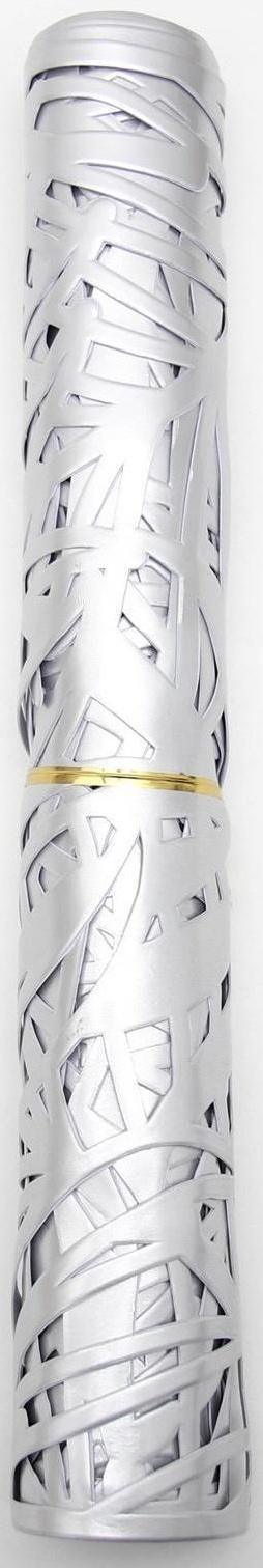 Дорожка на стол «Листья», 33×150 см, цвет серебряный