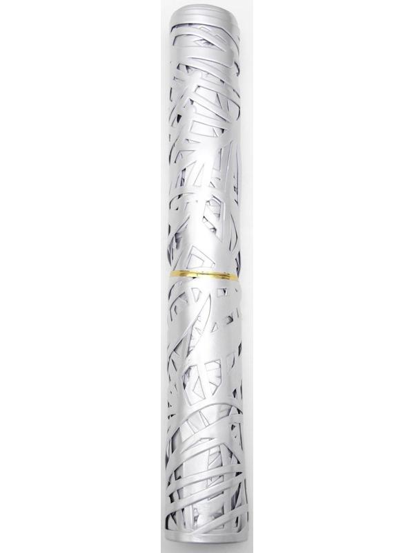 Дорожка на стол «Листья», 33×150 см, цвет серебряный