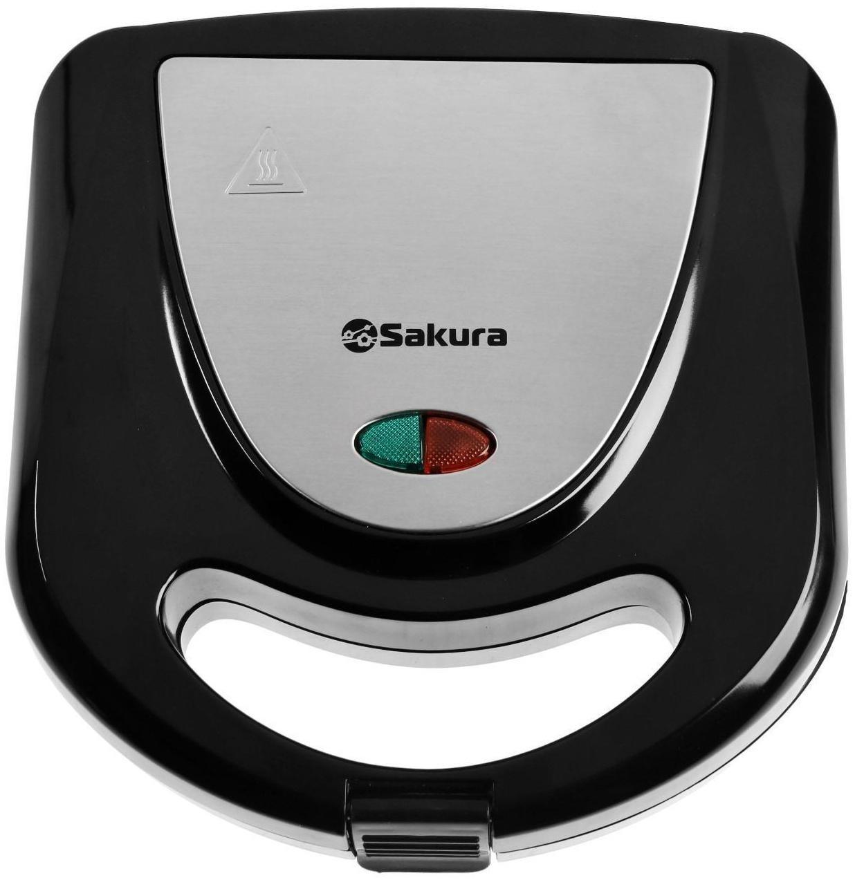 Мультипекарь Sakura SA-7420, 750 Вт, антипригарное покрытие, орешки, чёрный