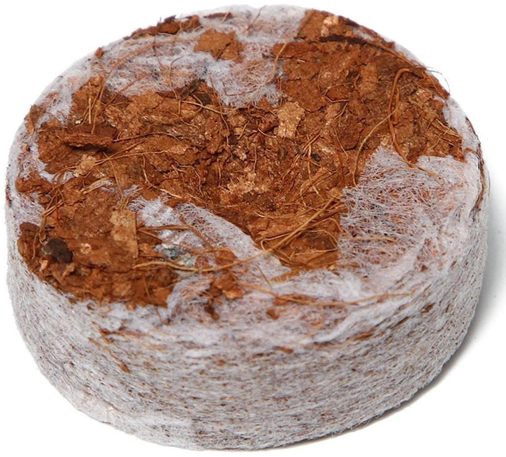 Таблетки кокосовые, d = 3,5 см, с оболочкой, набор 6 шт., Greengo