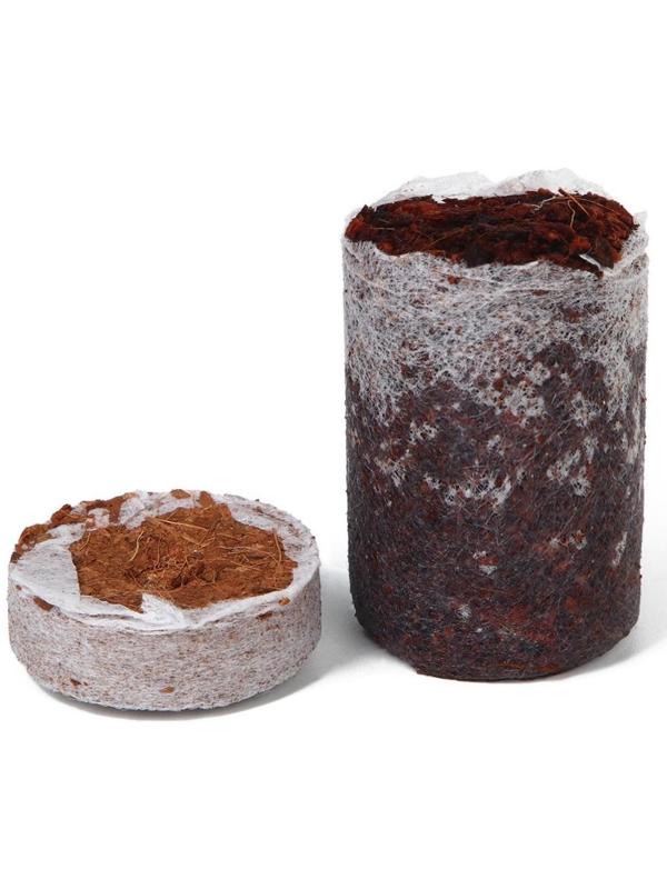 Таблетки кокосовые, d = 3,5 см, с оболочкой, набор 6 шт., Greengo