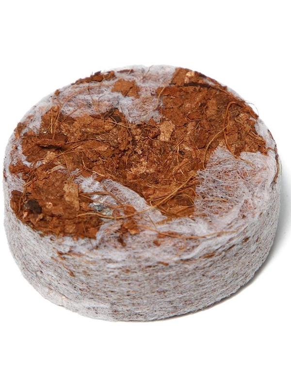 Таблетки кокосовые, d = 4 см, с оболочкой, набор 40 шт., Greengo