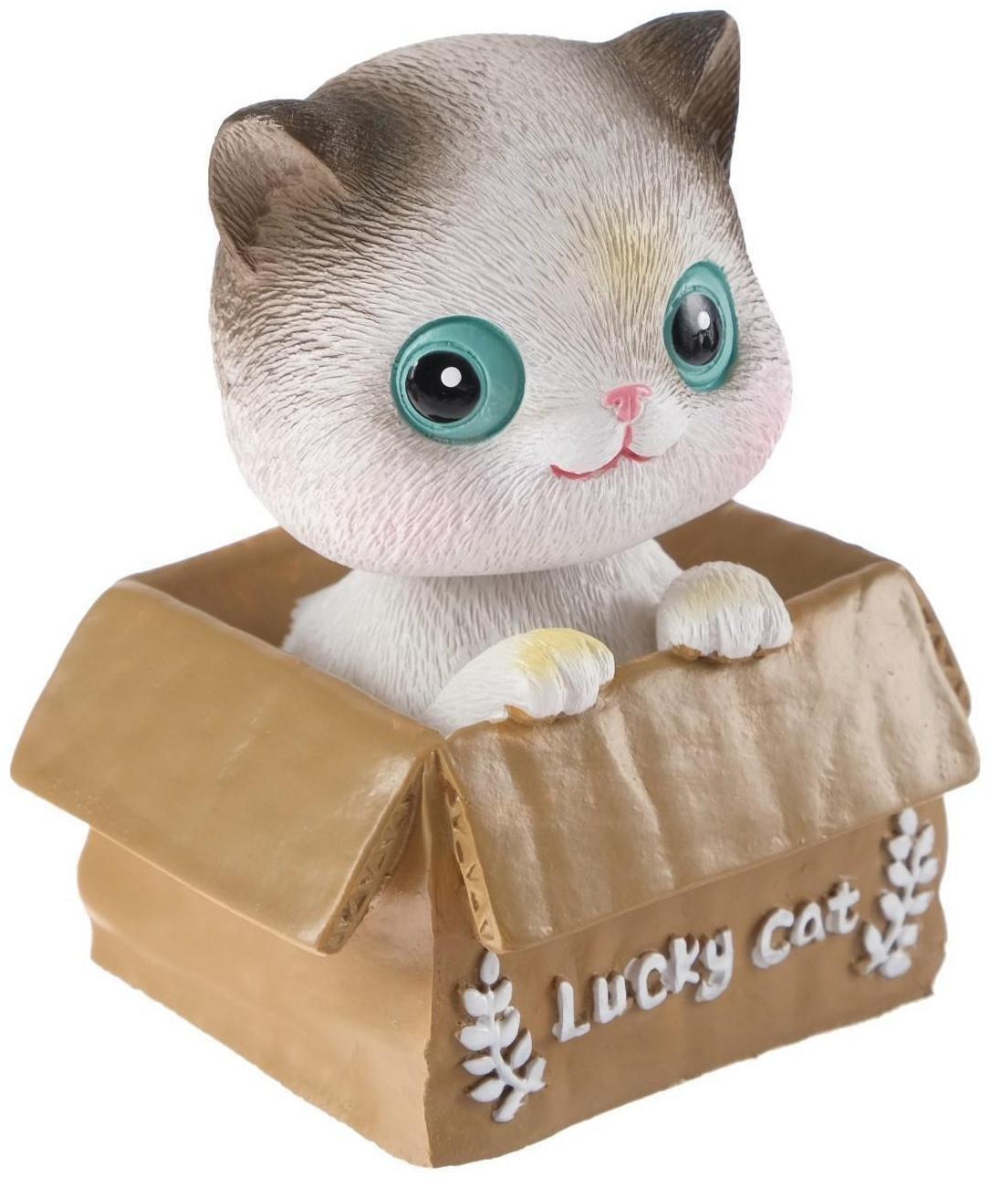 Счастливый кот на панель авто, качающий головой, СП23